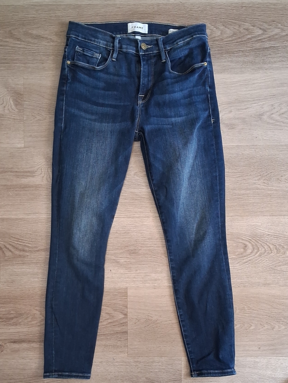 Frame Denim Indigo Skinny Jeans for Women